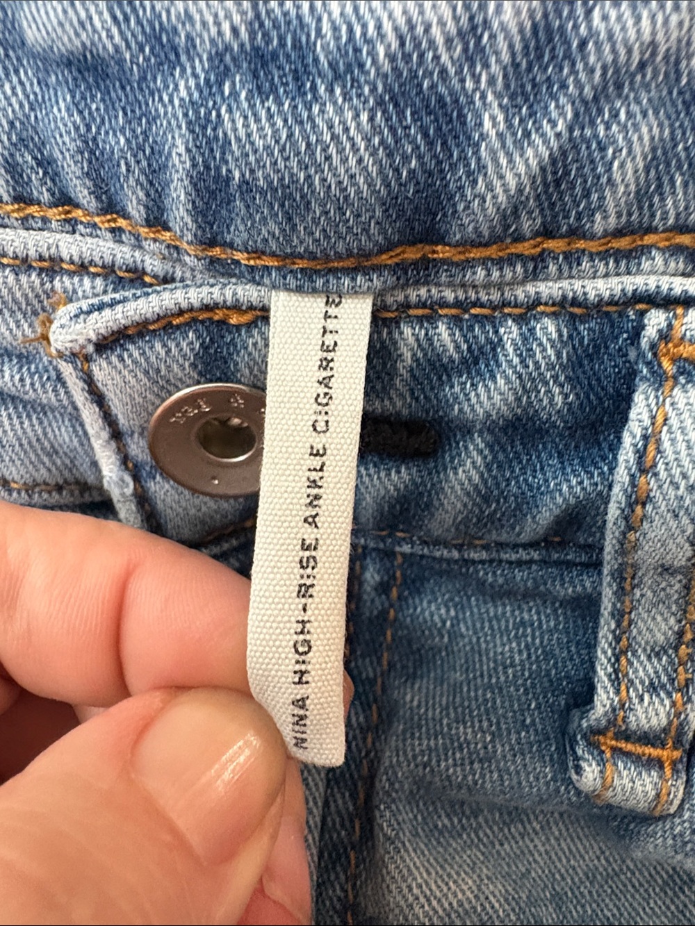Rag & Bone Nina High Rise Ankle Cigarette Jeans Alexis Wash 24 - Picture 6 of 9